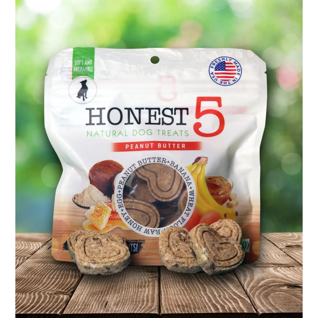 Natural Dog Treats – Banana, Peanut Butter & Honey Recipe | HONEST5