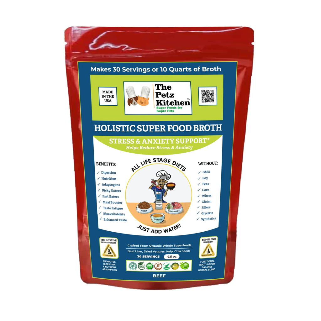 Super Food Stress & Anxiety Support Broth – Calming Digestive & Nervous System Support | The Petz Kitchen