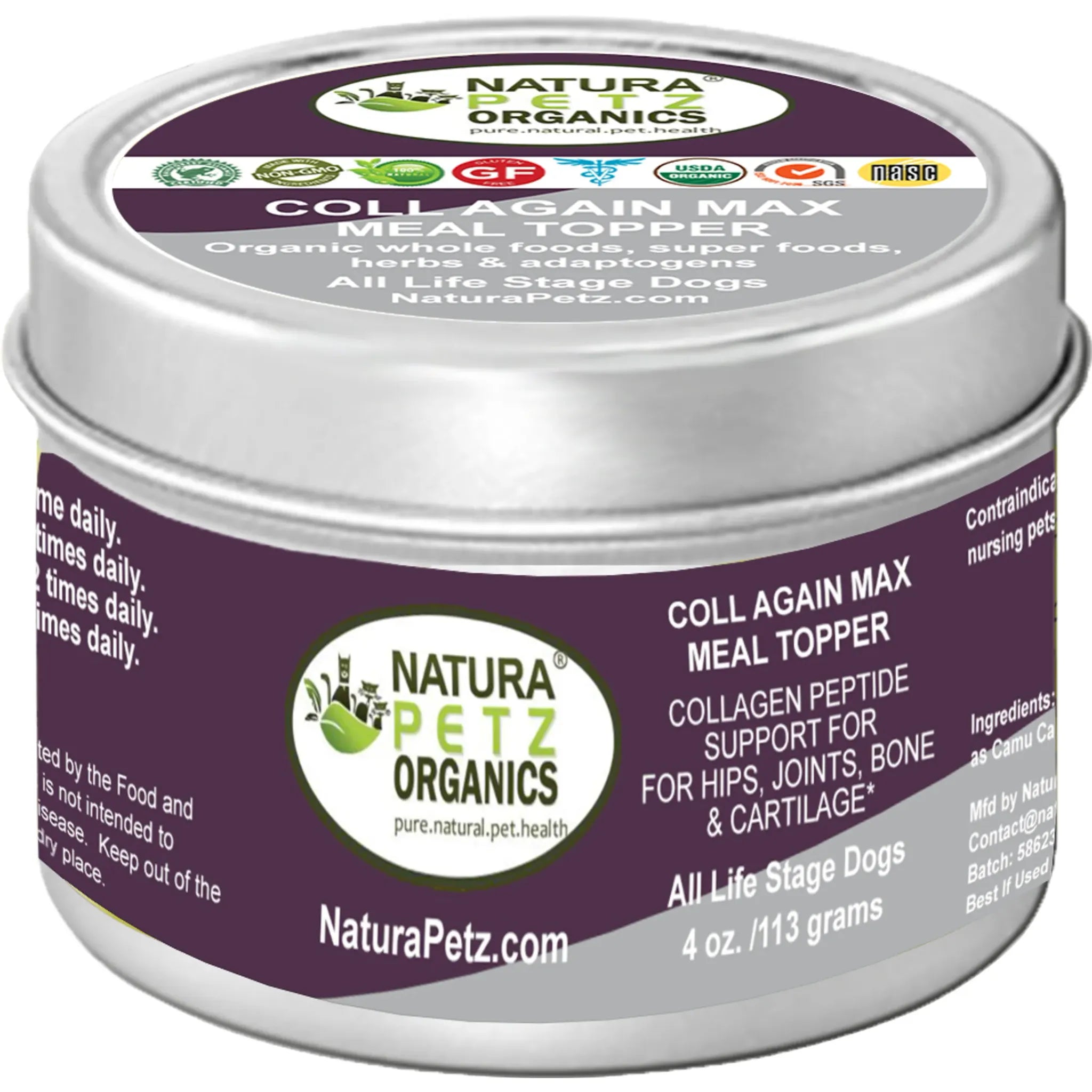 Coll Again Max – Collagen Peptide Support Meal Topper | Natura Petz Organics