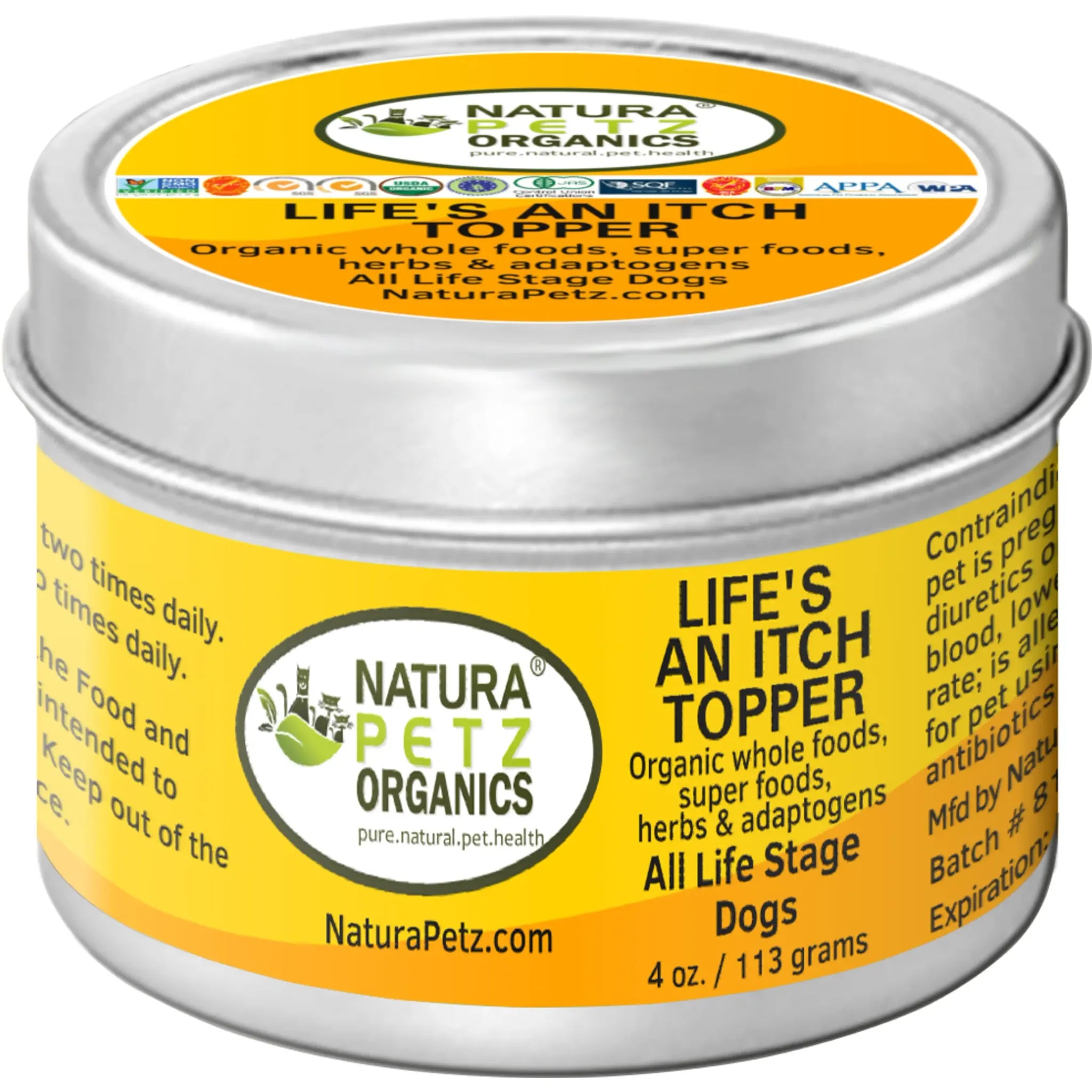 Life’s An Itch! Anti‑Allergy Meal Topper – Allergy, Respiratory & Skin Support | Natura Petz Organics