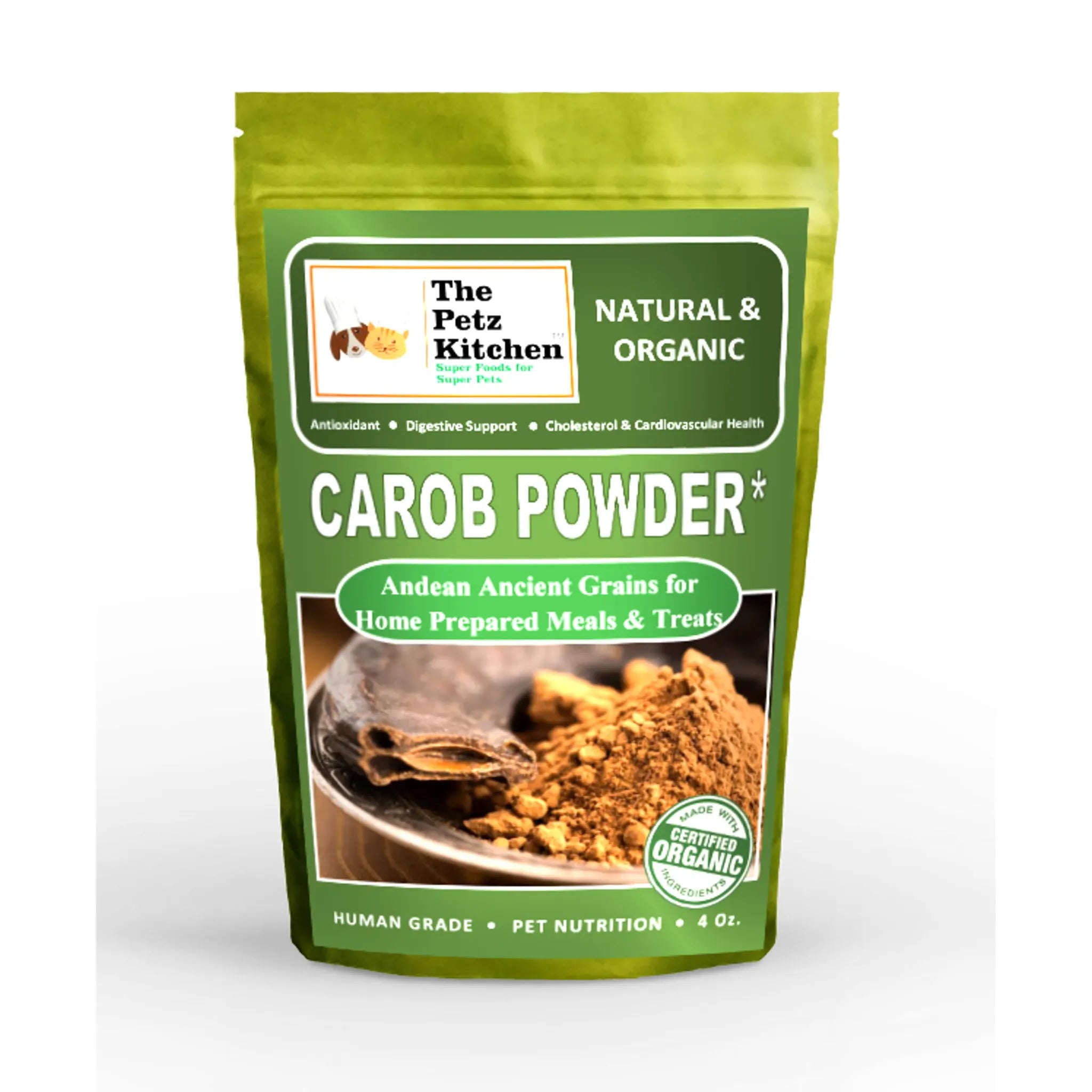 Carob Powder – Antioxidant Digestive & Cardiovascular Support | The Petz Kitchen