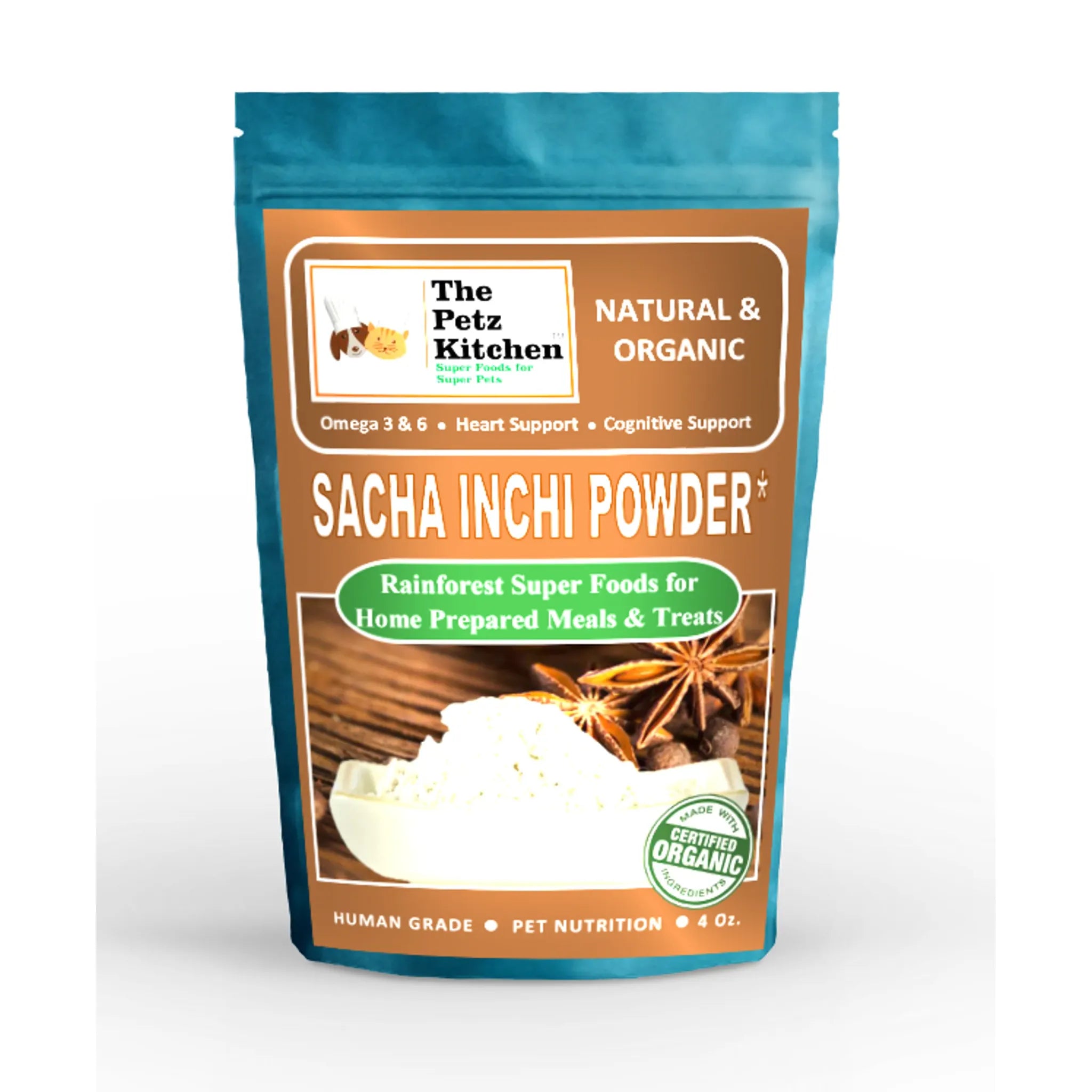 Sacha Inchi Omega 3 & 6 Digestive Support Meal Topper | The Petz Kitchen