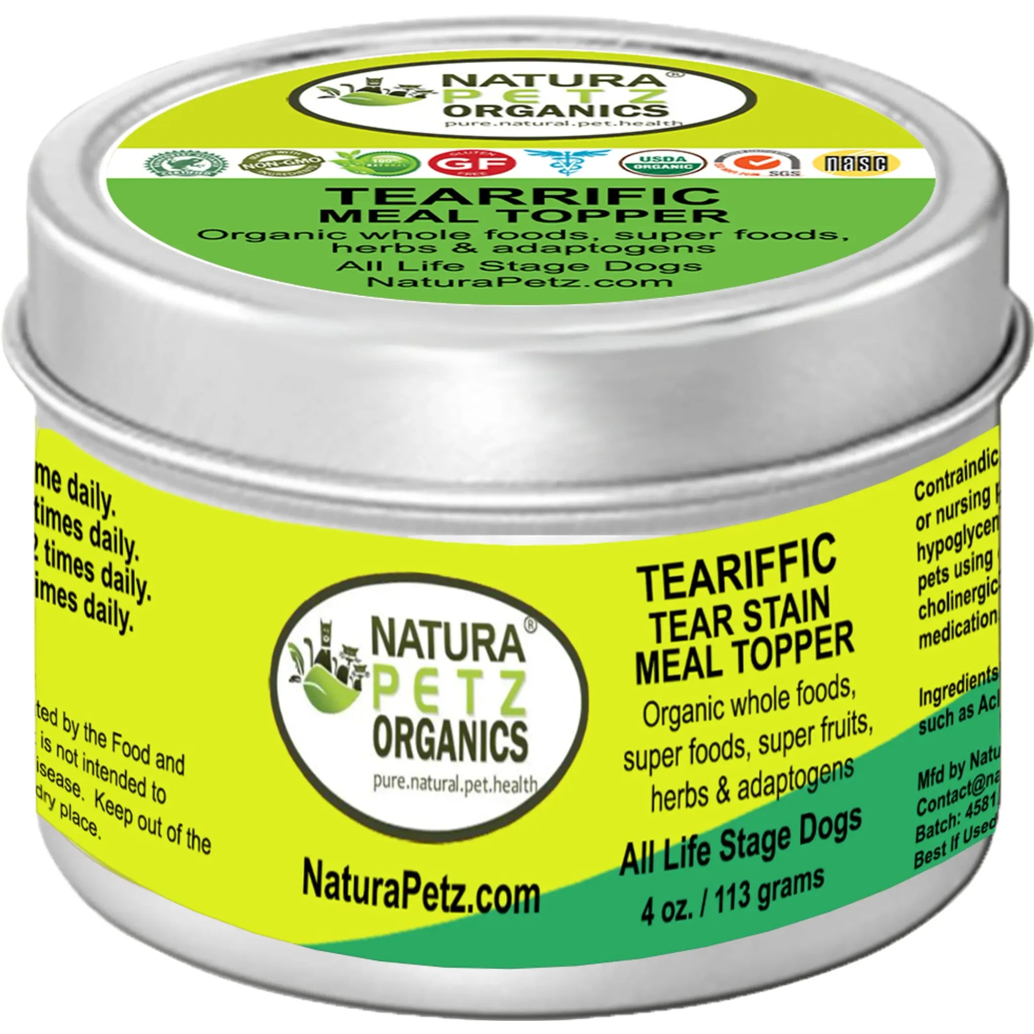 Teariffic Meal Topper – Tear Stain Support for Dogs & Cats | Natura Petz Organics