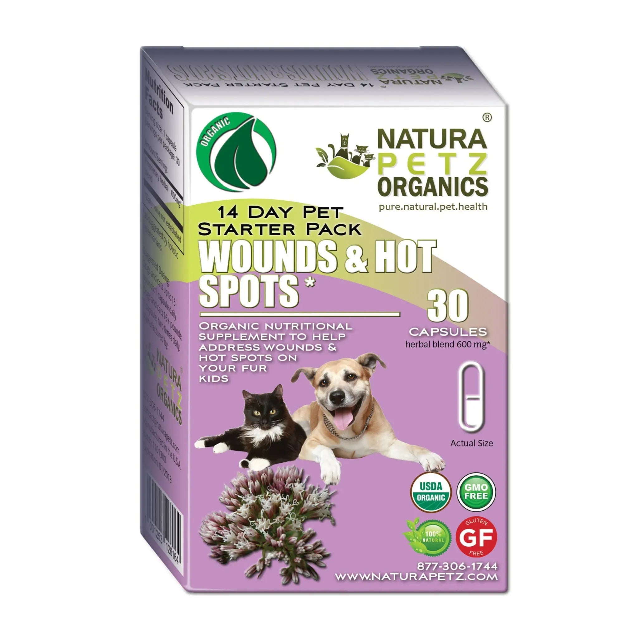 Wounds & Hot Spot Starter Pack – Skin, Coat & Infection Support | Natura Petz Organics