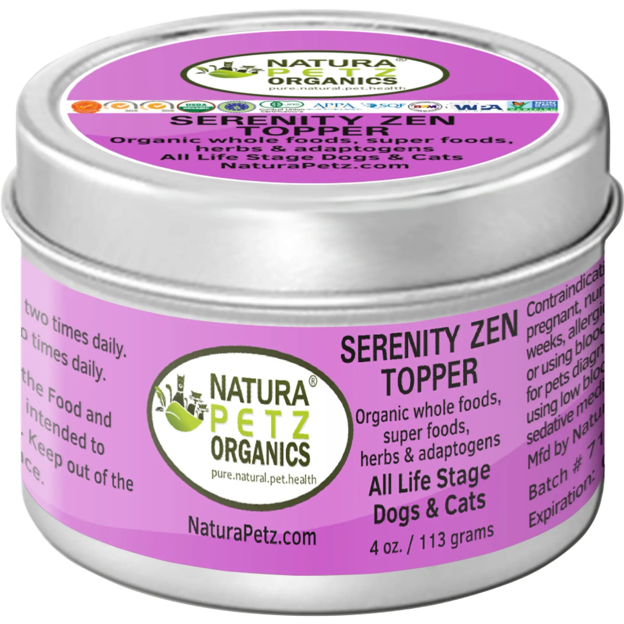 Serenity Zen Meal Topper – Anti‑Stress & Calming Support | Natura Petz Organics