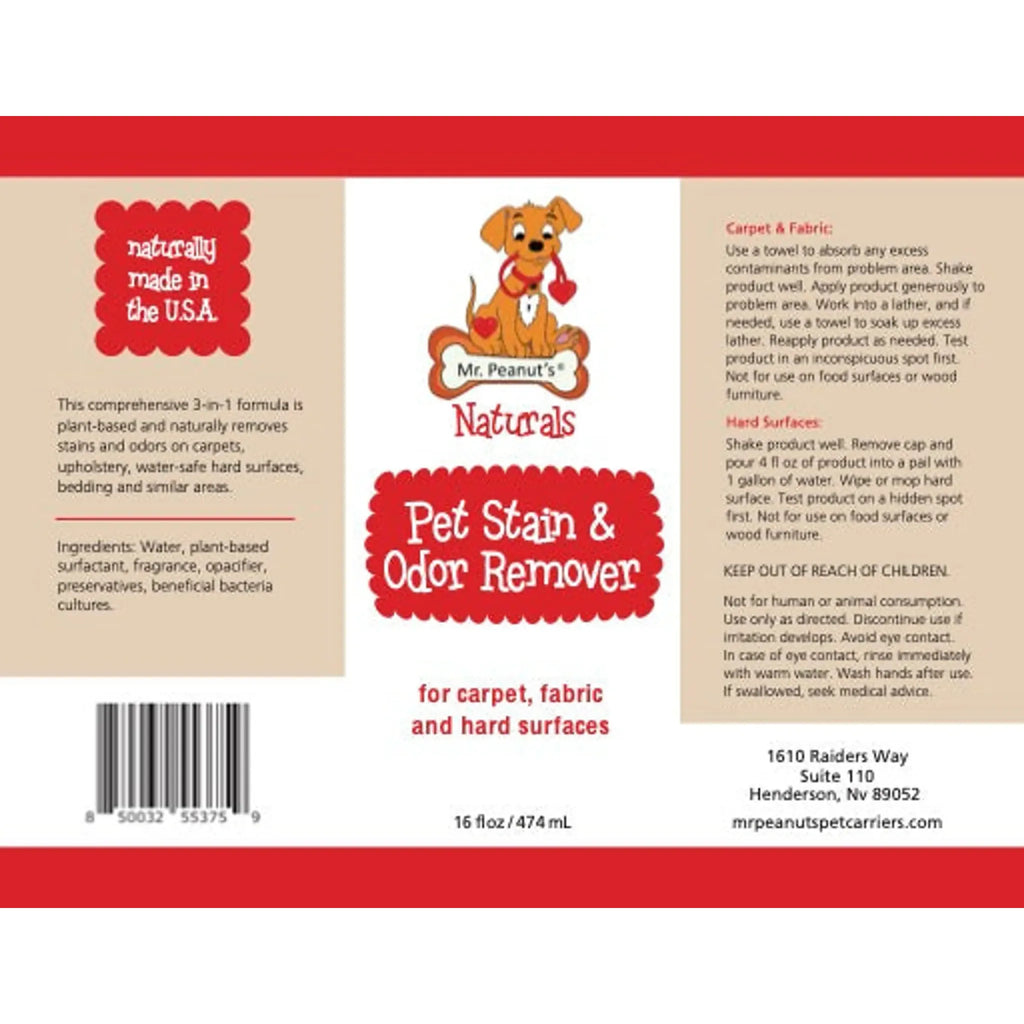 Mr. Peanut’s Naturals Enzymatic Stain & Odor Remover