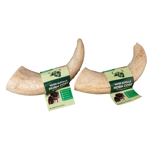 Water Buffalo Horn Core Chews – Crunchy Single‑Ingredient Treats (2 Count) | Rozie’s Naturals