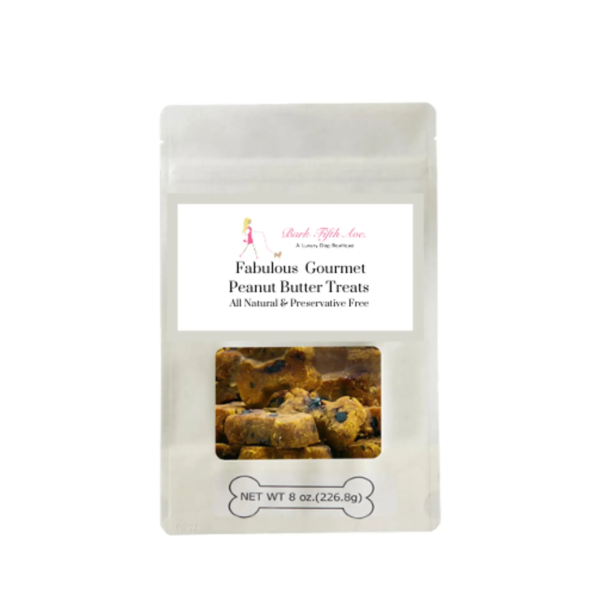 Gourmet Peanut Butter Dog Treats – All‑Natural & Preservative‑Free | Bark Fifth Avenue