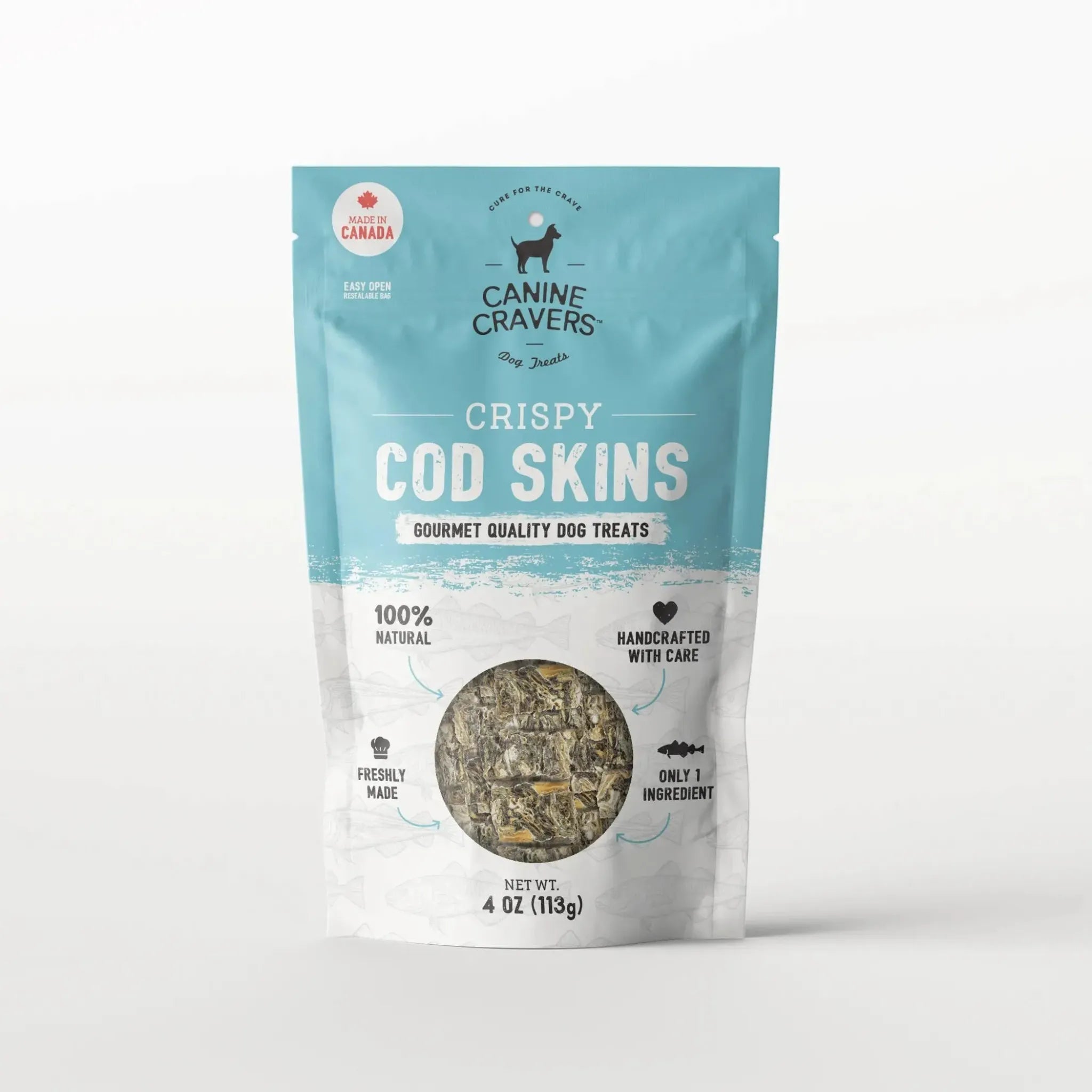 Crispy Cod Skins – Single‑Ingredient Wild‑Caught Treats | Canine Cravers