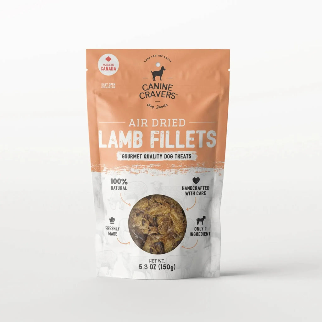 Premium Lamb Fillets – Single‑Ingredient Air‑Dried Treats | Canine Cravers
