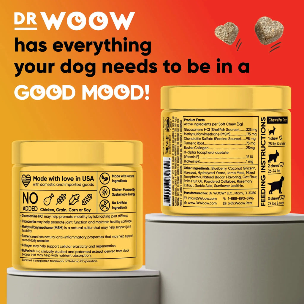 Hip & Joint Support Soft Chews | Dr. Woow