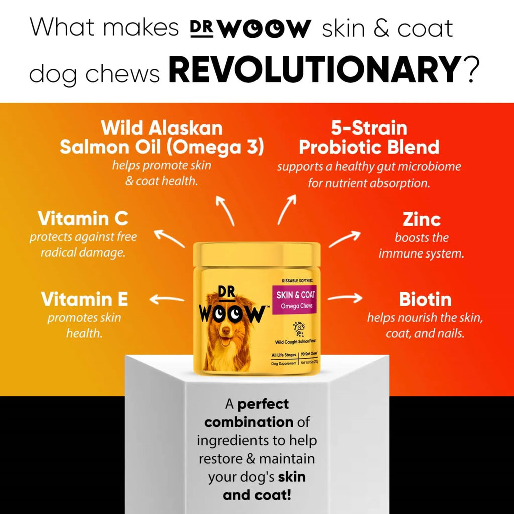 Skin & Coat Support Soft Chews | Dr. Woow