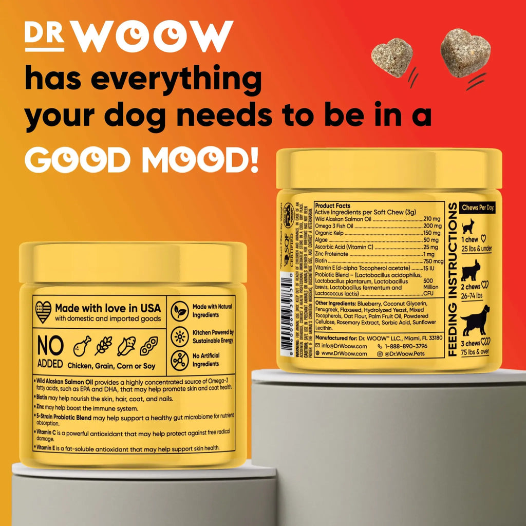 Skin & Coat Support Soft Chews | Dr. Woow