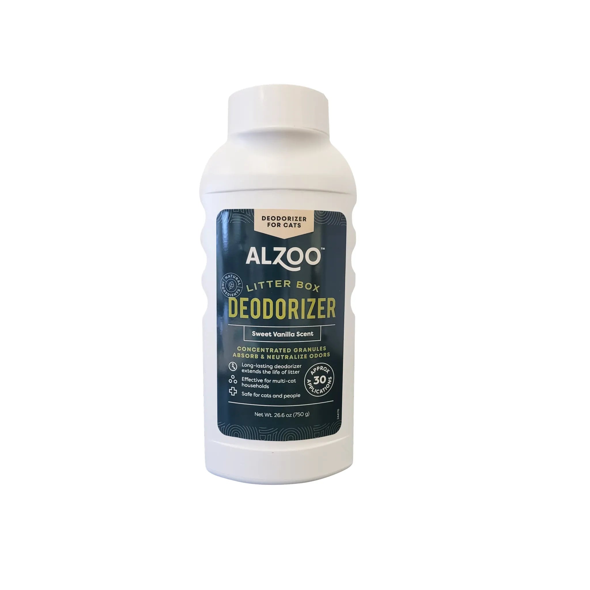 Plant-Based Cat Litter Deodorizer Sweet Vanilla, 26.6 oz | ALZOO