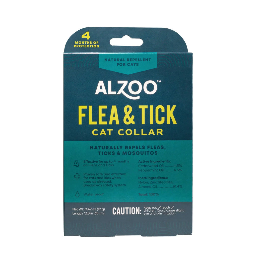 ALZOO Plant‑Based Flea & Tick Collar for Cats | ALZOO