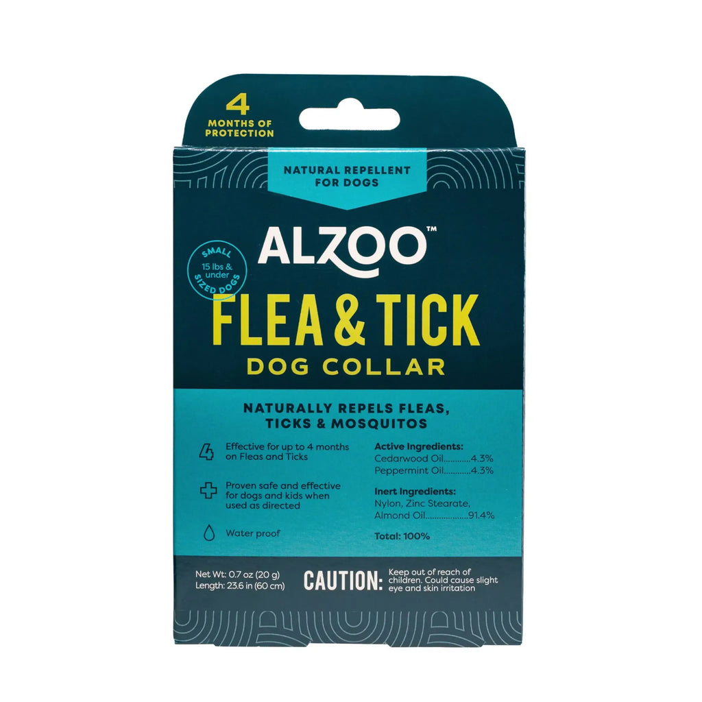 ALZOO Plant‑Based Flea & Tick Collar for Medium Dogs | ALZOO