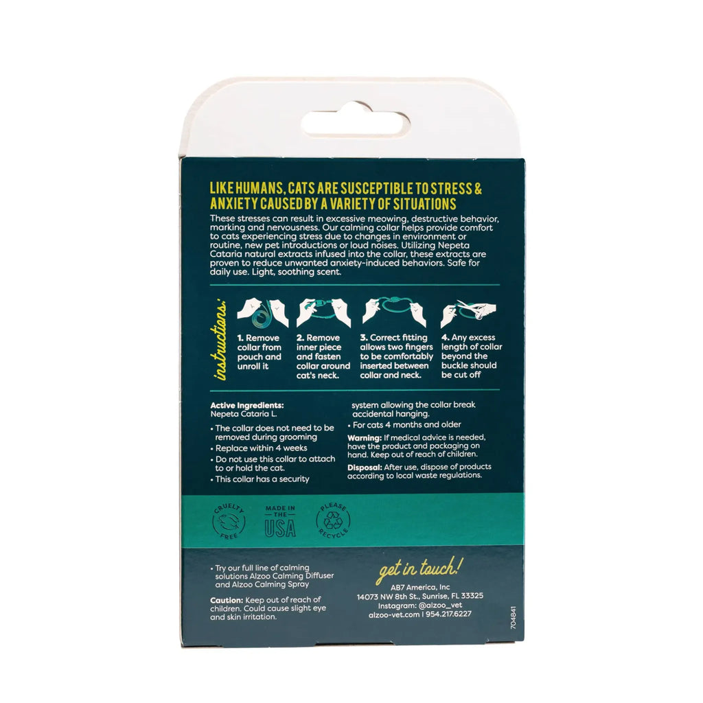 Plant‑Based Calming Collar for Cats | ALZOO