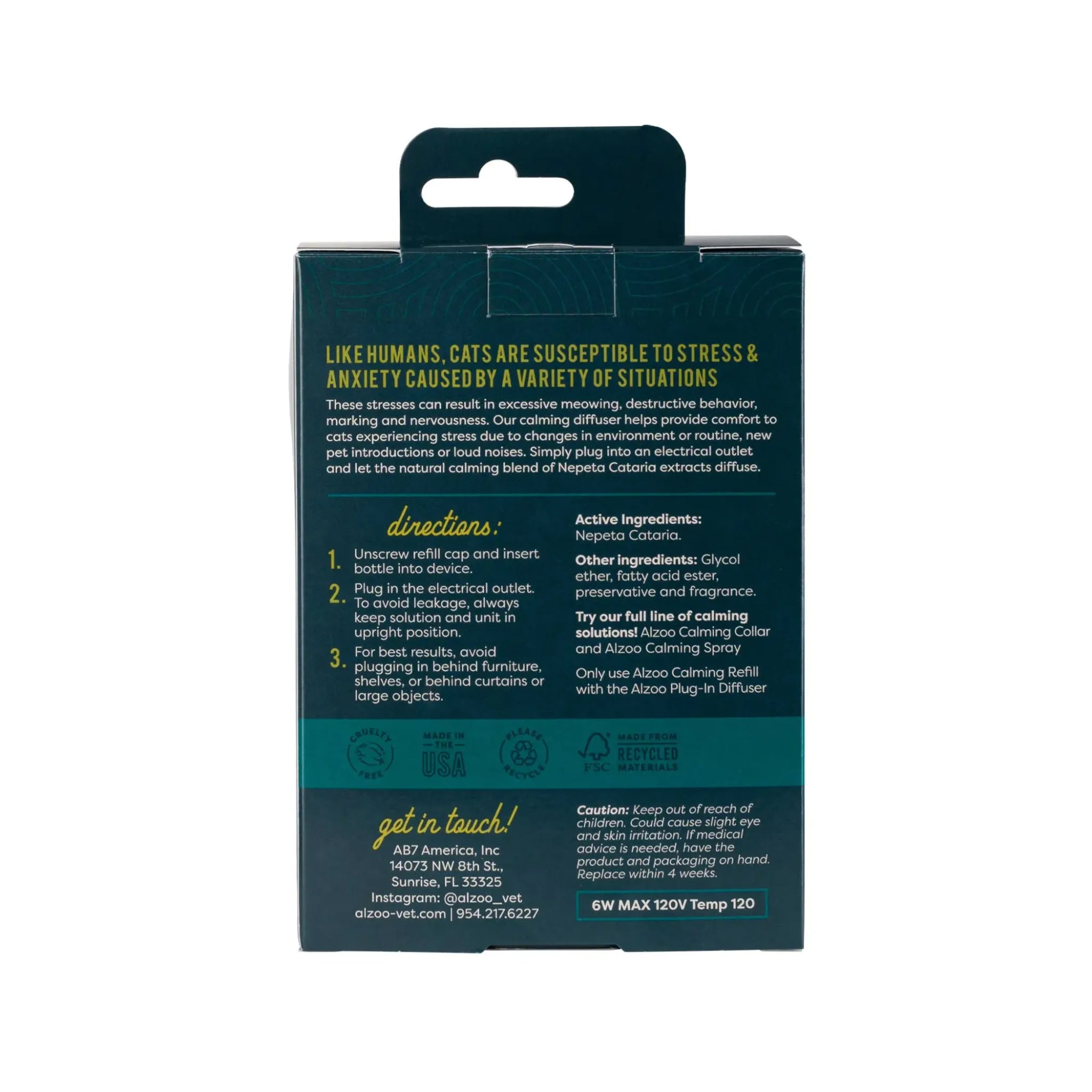 Plant-Based Calming Plug‑In Diffuser Kit Cat | ALZOO