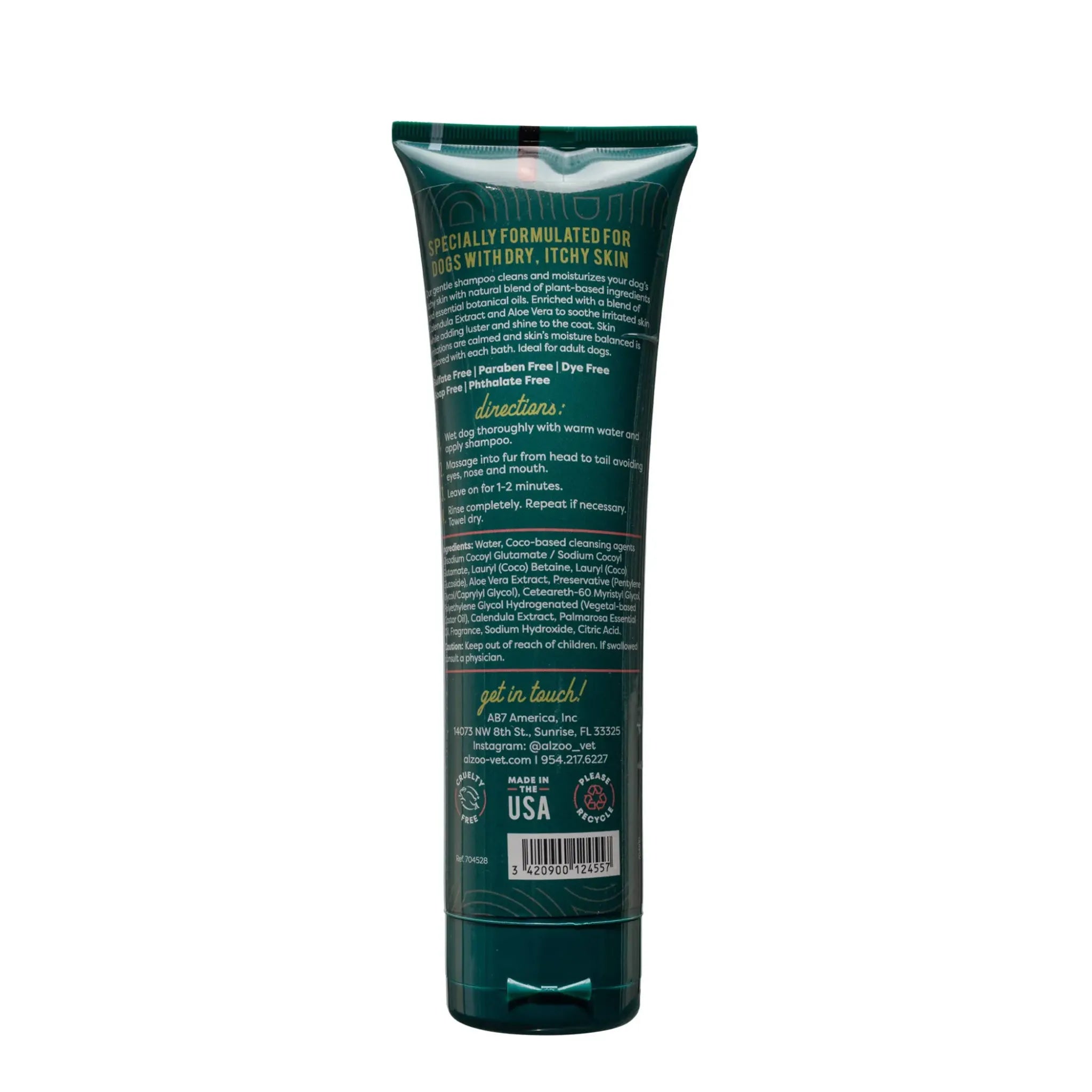 ALZOO Plant‑Based Anti‑Itch Dog Shampoo – Calendula & Aloe | ALZOO