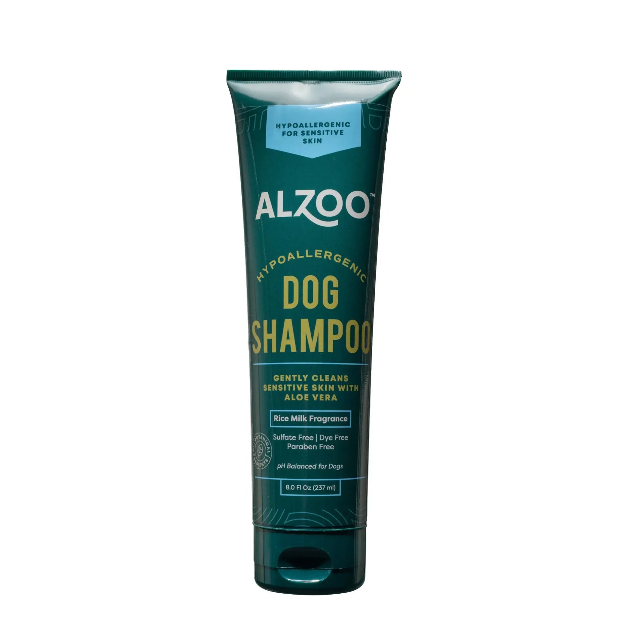 ALZOO Plant‑Based Hypoallergenic Dog Shampoo – Rice Milk & Aloe | ALZOO