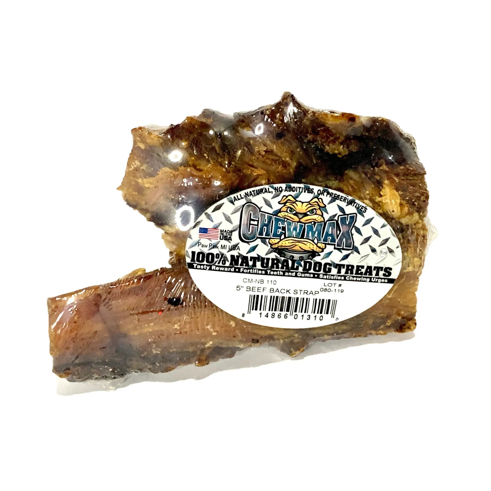 Beef Back Strap (5") | ChewMax Pet Products