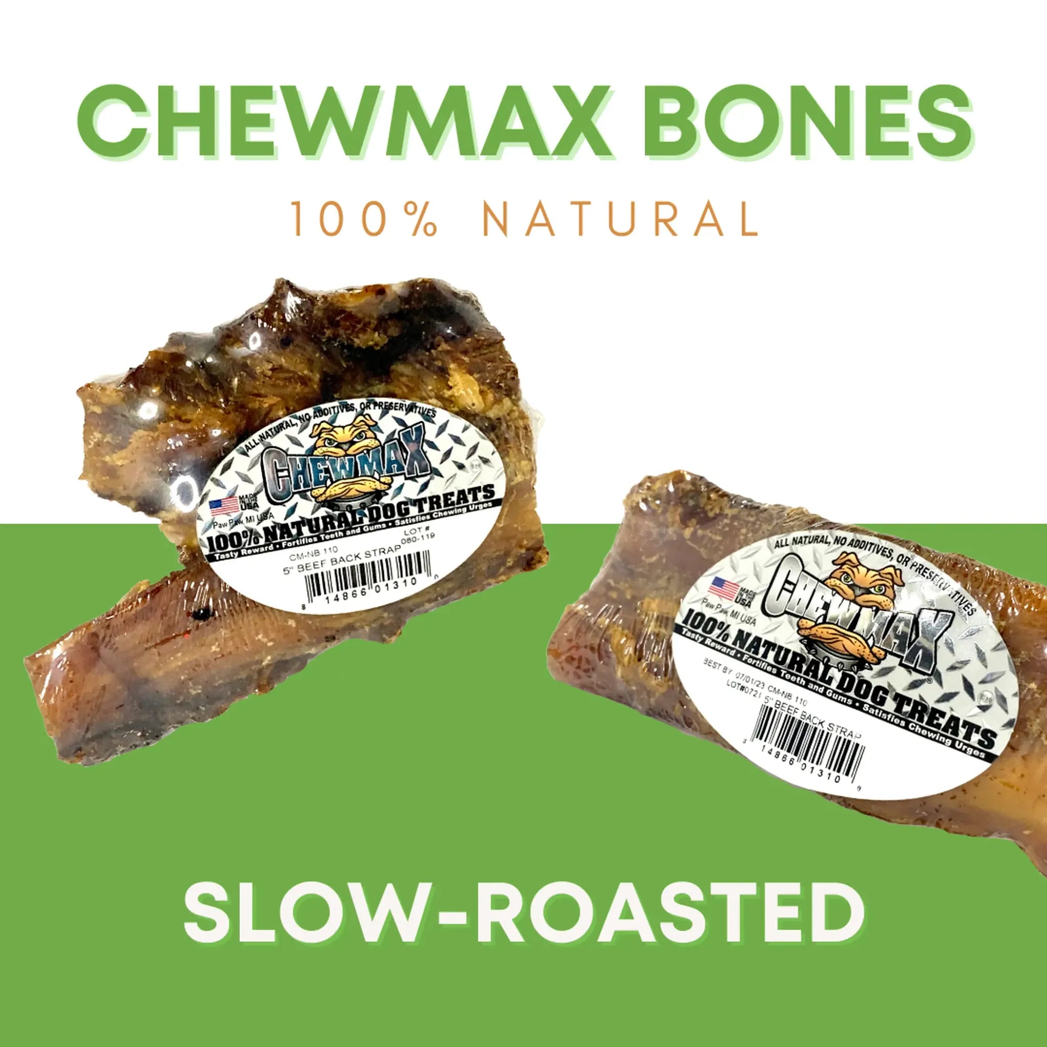 Beef Back Strap (5") | ChewMax Pet Products