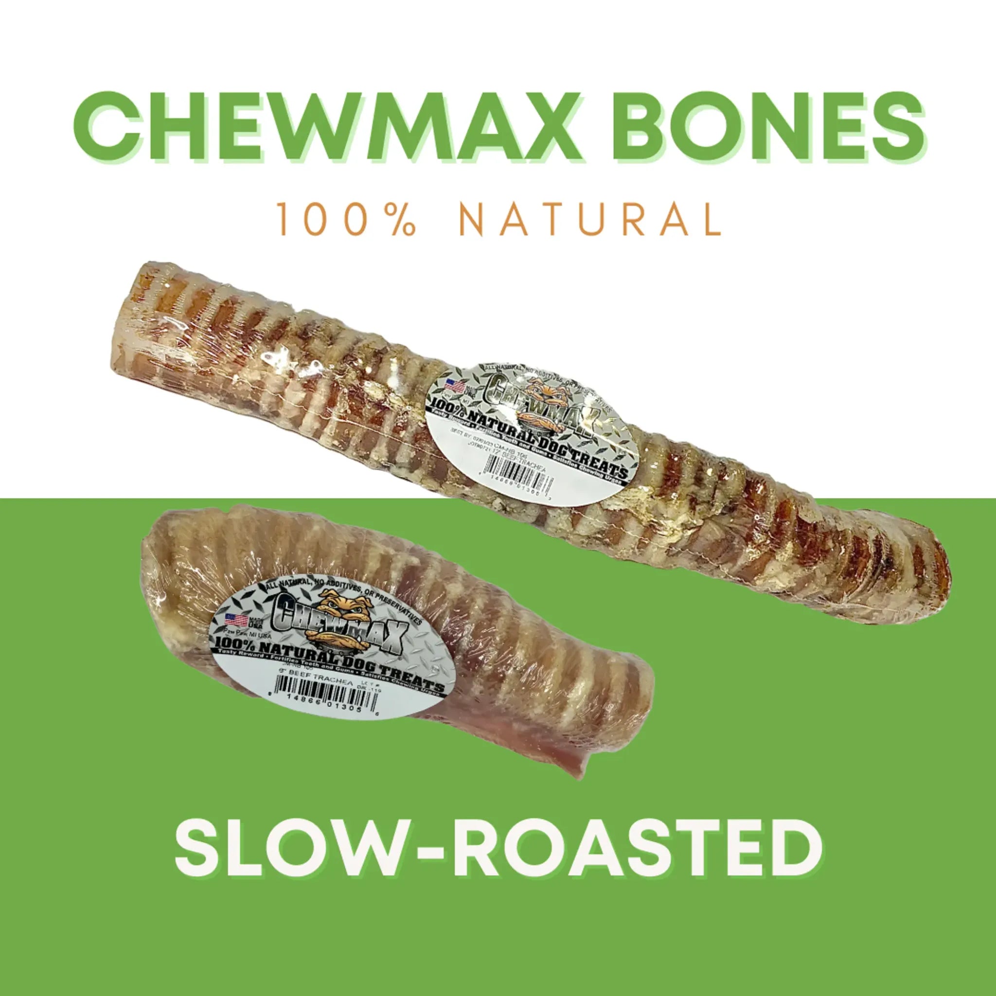 Beef Trachea Dog Chews (5 Count, 5"–6") | ChewMax Pet Products