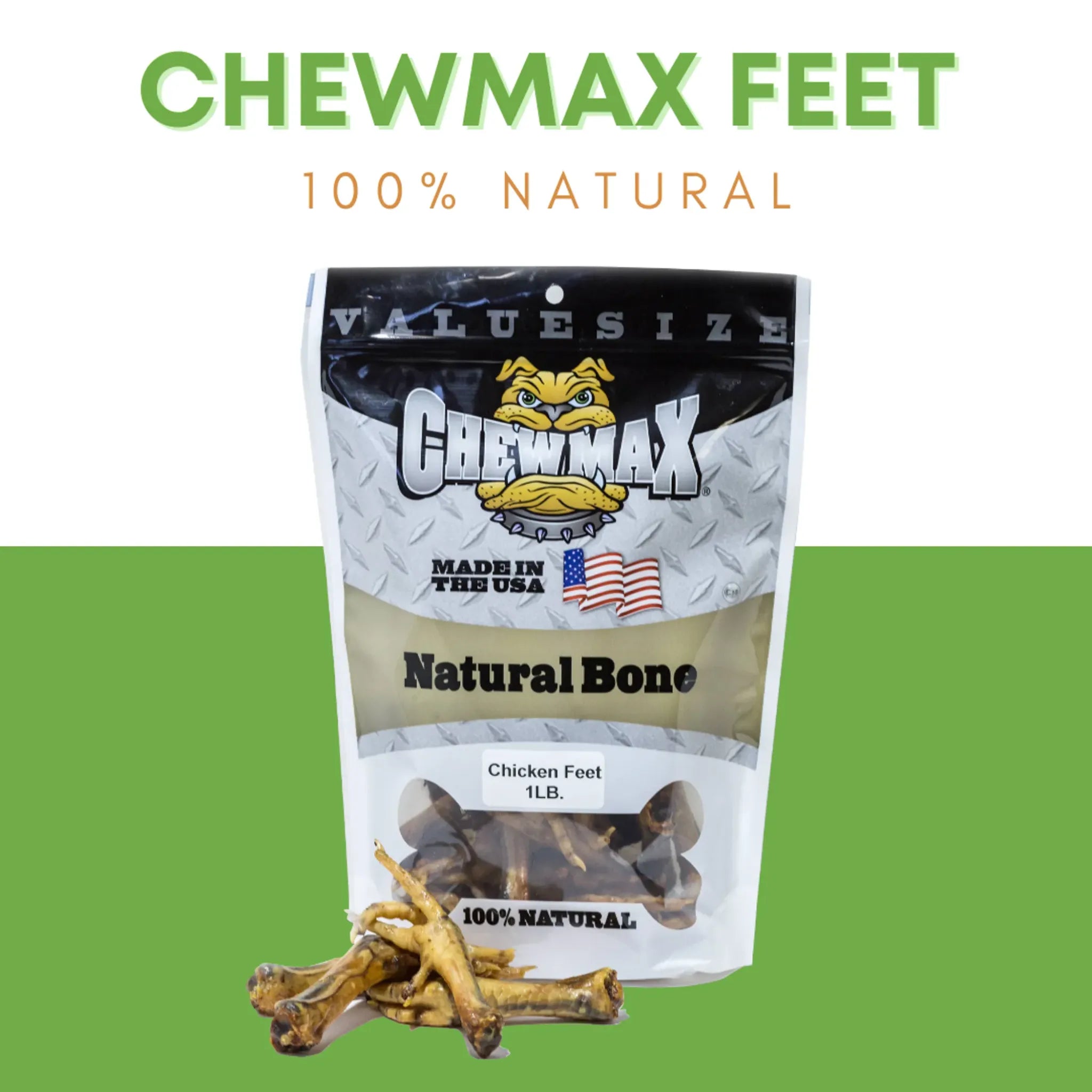 Chicken Feet – 1 lb Bag | ChewMax Pet Products
