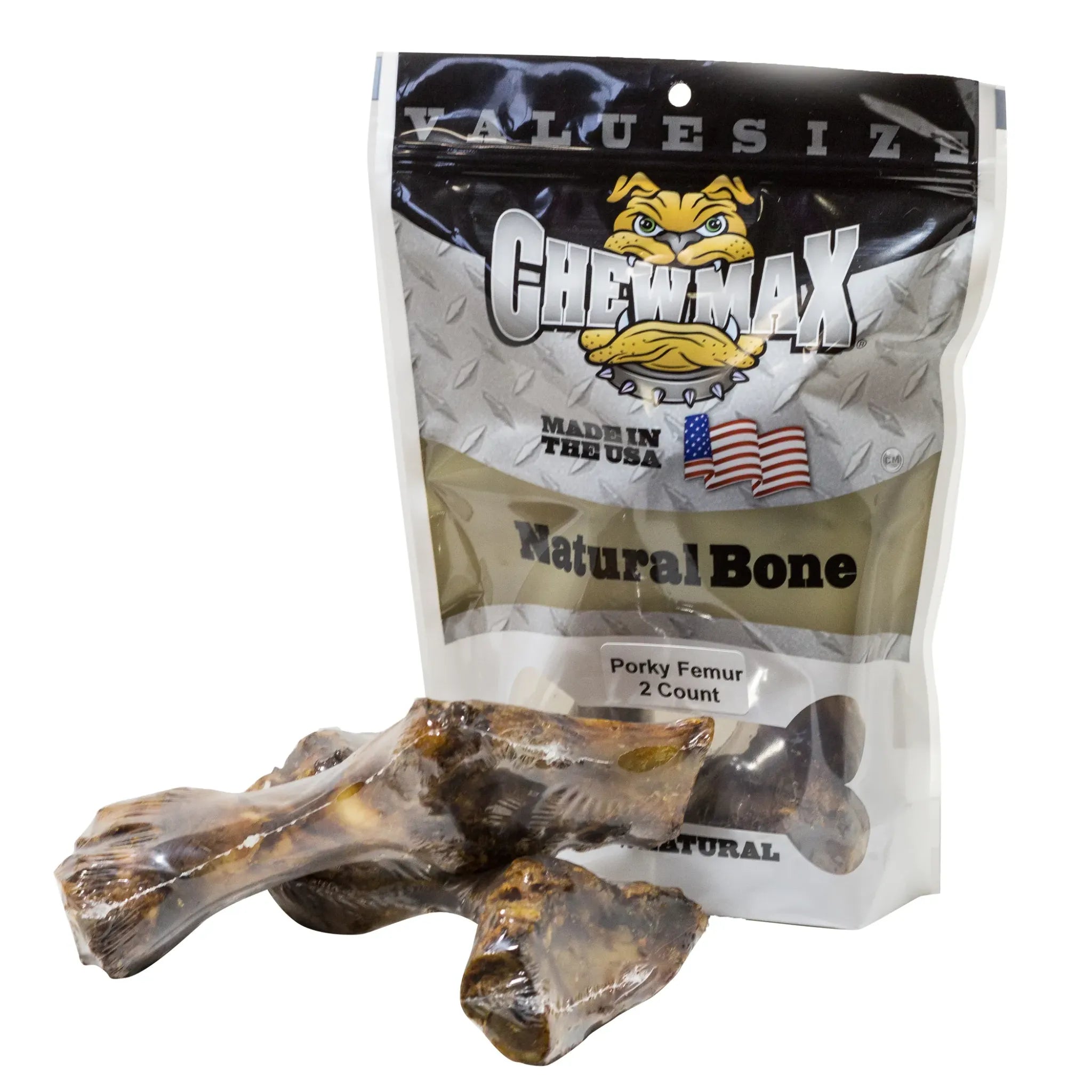 Porky Femur Dog Bones (2 Count) | ChewMax Pet Products