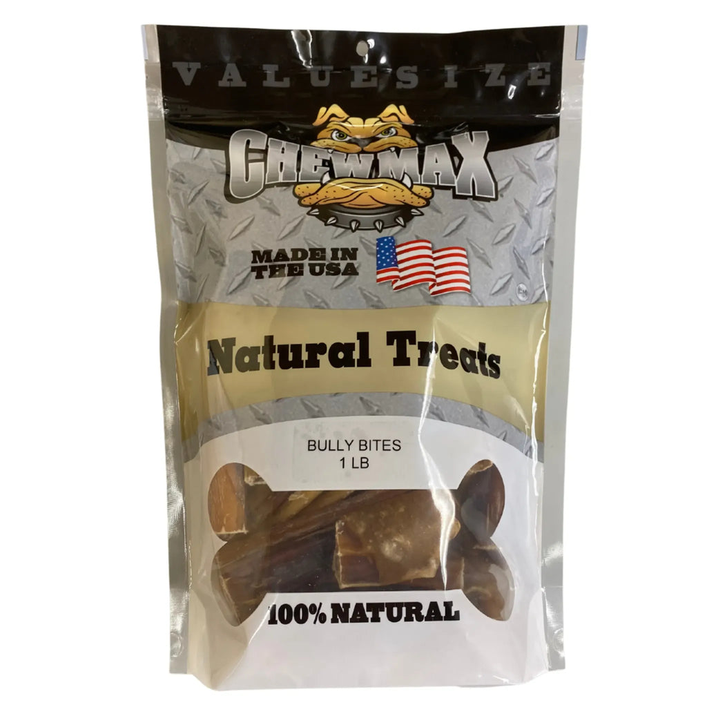 Bully Bites Natural Beef Chew Treats – 1 lb Bag | ChewMax