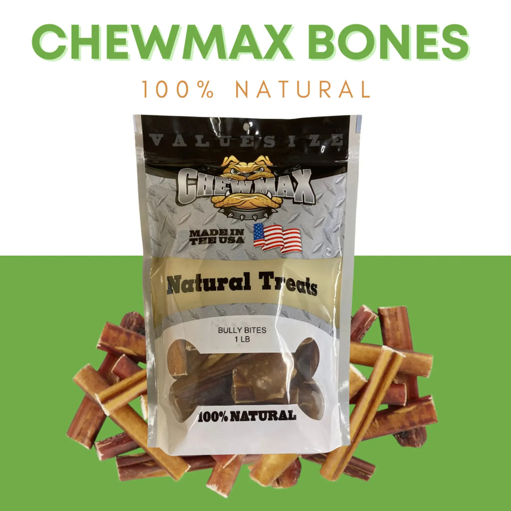 Bully Bites Natural Beef Chew Treats – 1 lb Bag | ChewMax