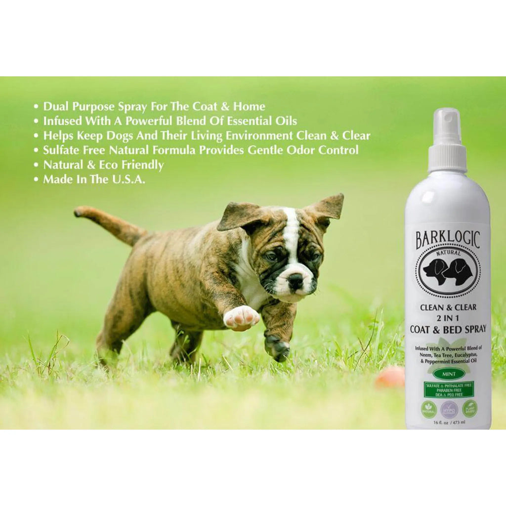 Clean & Clear Mint Coat & Bed Spray | BarkLogic