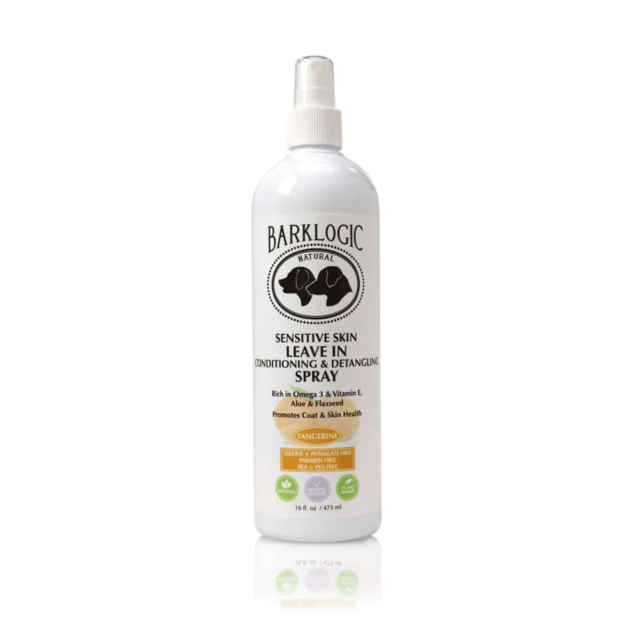 Sensitive Skin Leave‑In Conditioning & Detangling Spray – Tangerine | BarkLogic