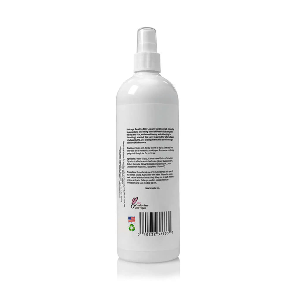 Sensitive Skin Leave‑In Conditioning & Detangling Spray – Tangerine | BarkLogic
