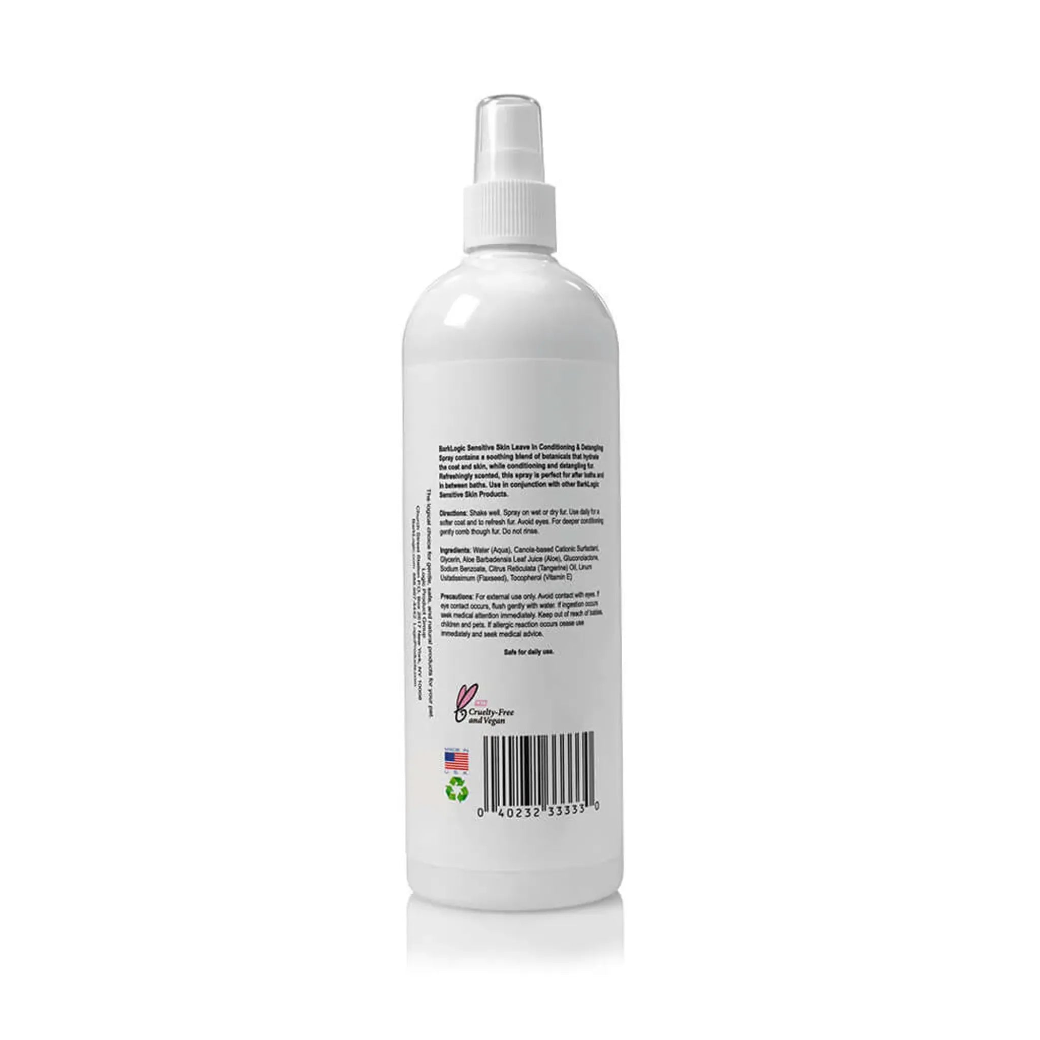 Sensitive Skin Leave‑In Conditioning & Detangling Spray – Tangerine | BarkLogic