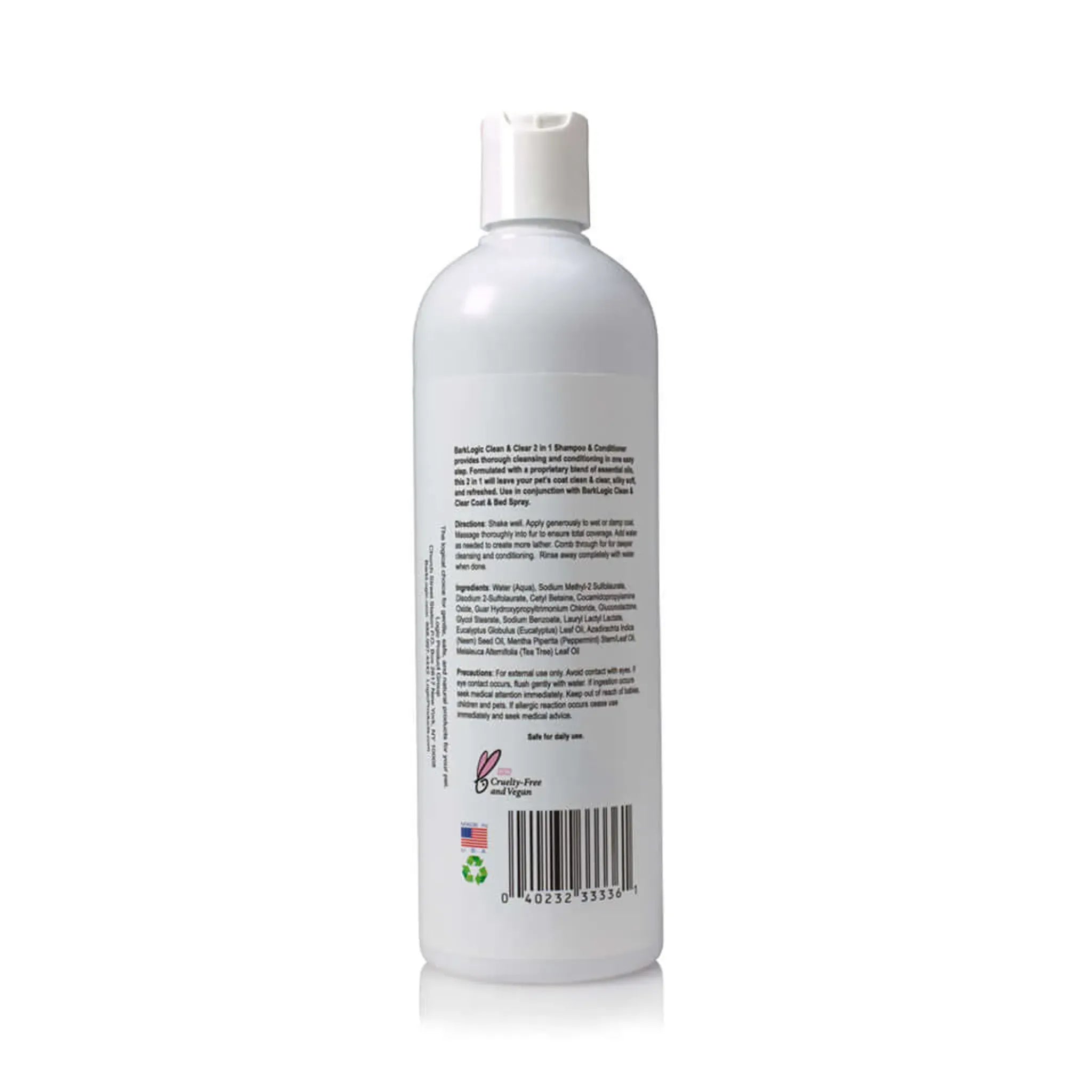 Clean & Clear 2‑in‑1 Mint Shampoo + Conditioner | BarkLogic