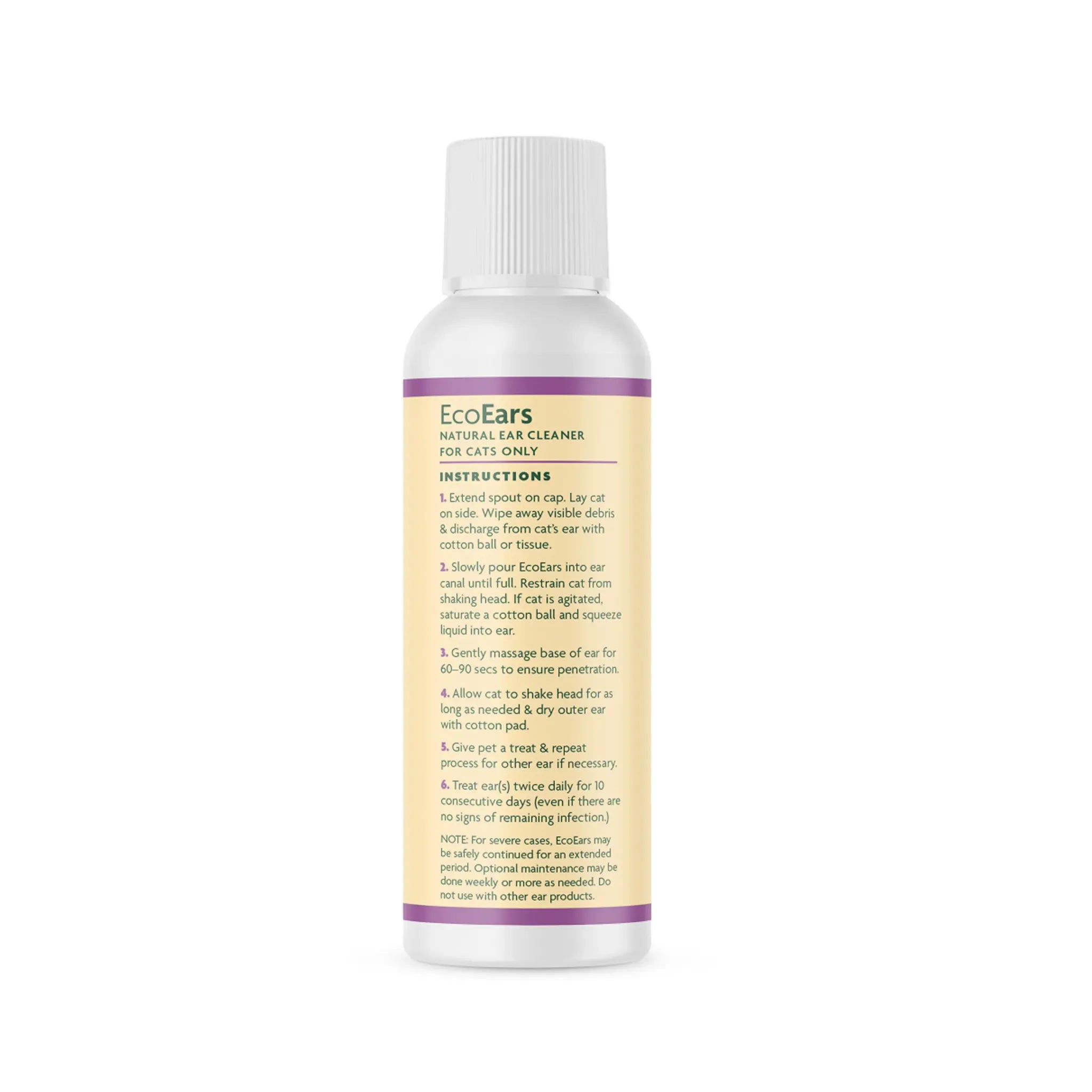 EcoEars Cat Ear Cleaner – Infection Formula | Vet Organics