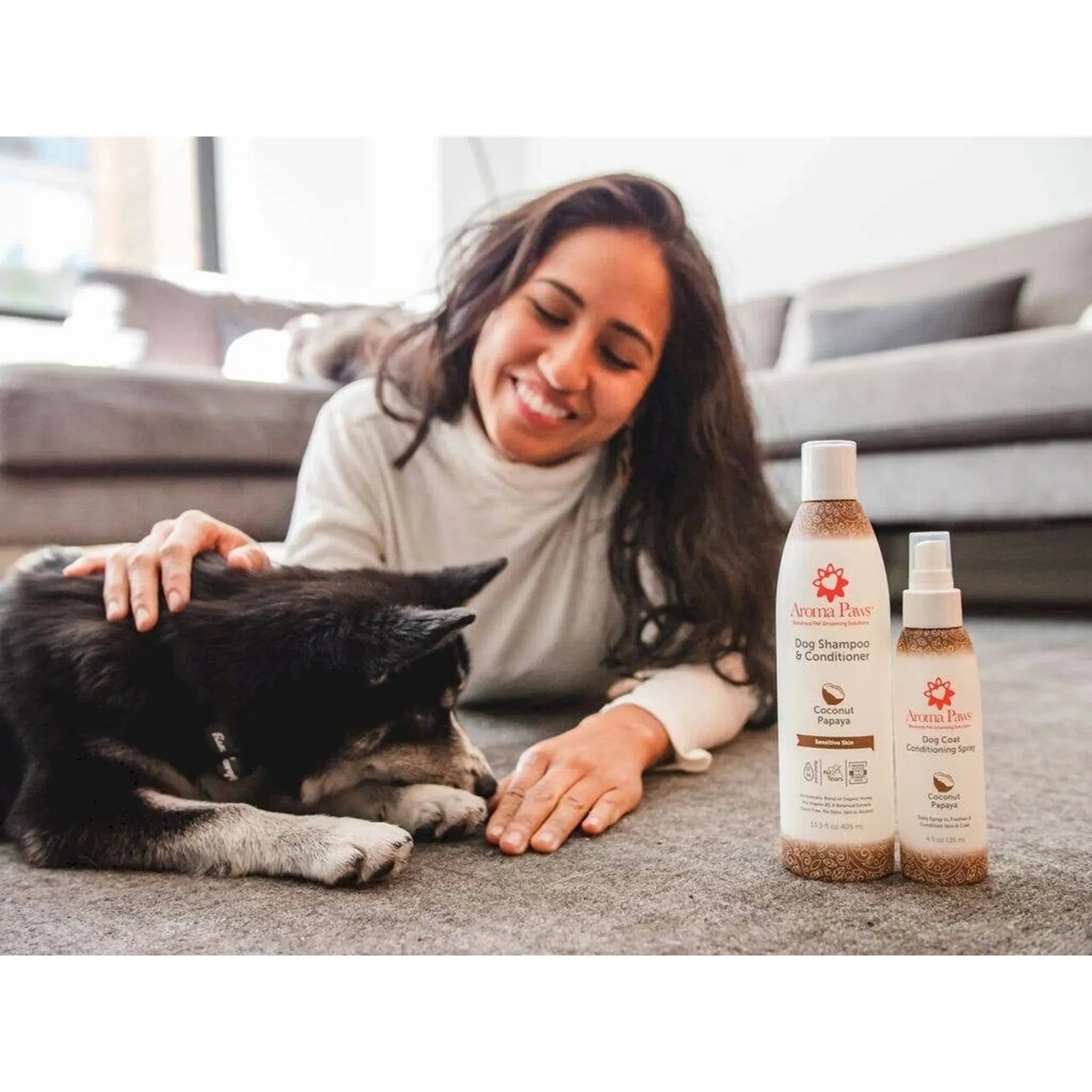 Coconut Papaya Shampoo & Conditioner | Aroma Paws