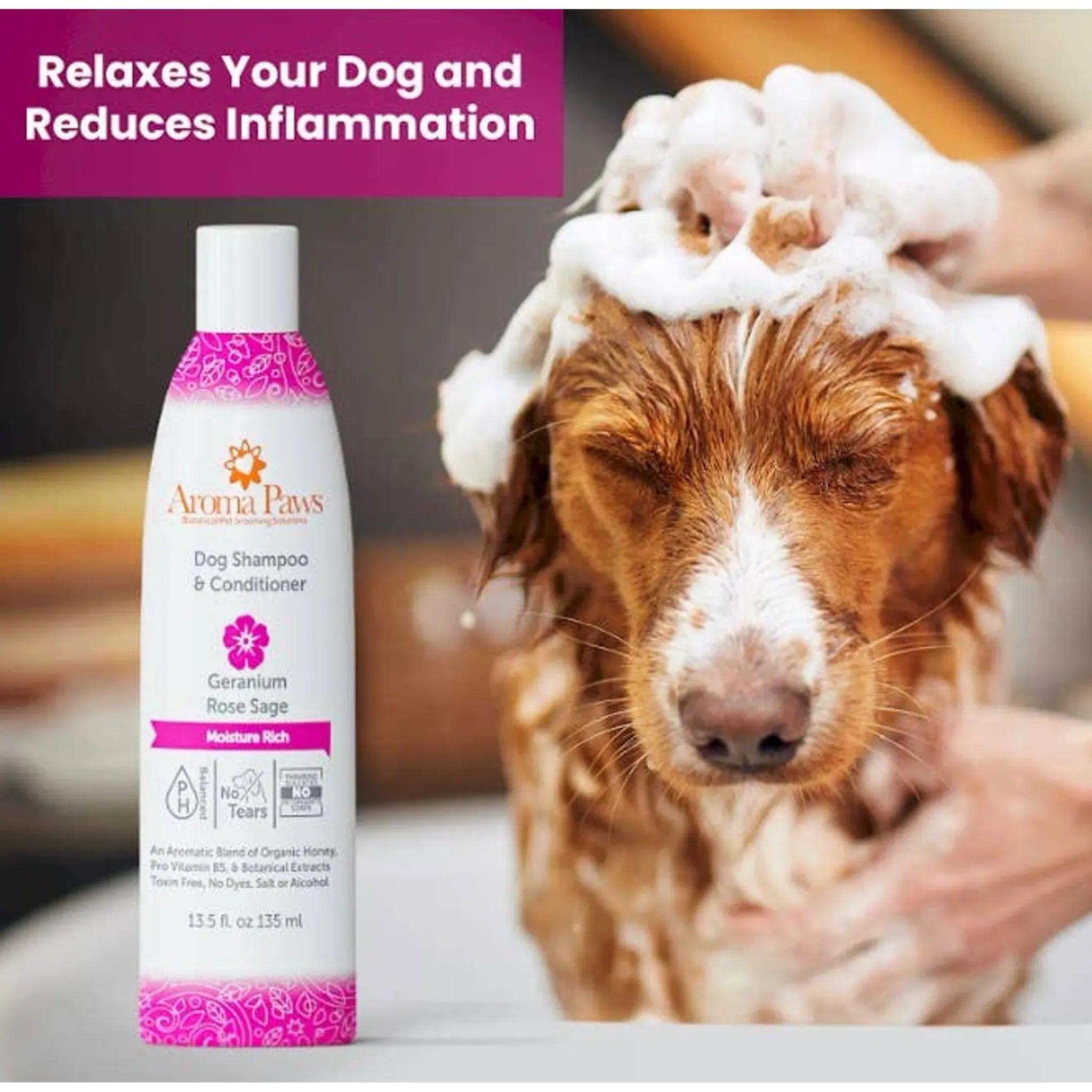 Geranium Sage Moisturizing Shampoo & Conditioner | Aroma Paws