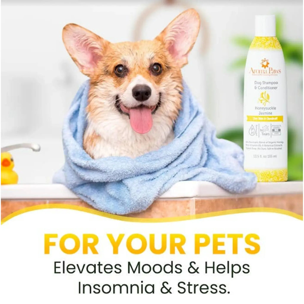 Honeysuckle Jasmine Dry Skin Shampoo & Conditioner | Aroma Paws
