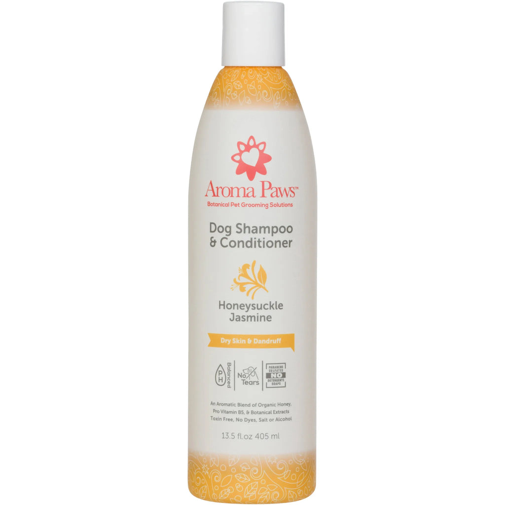 Honeysuckle Jasmine Dry Skin Shampoo & Conditioner | Aroma Paws