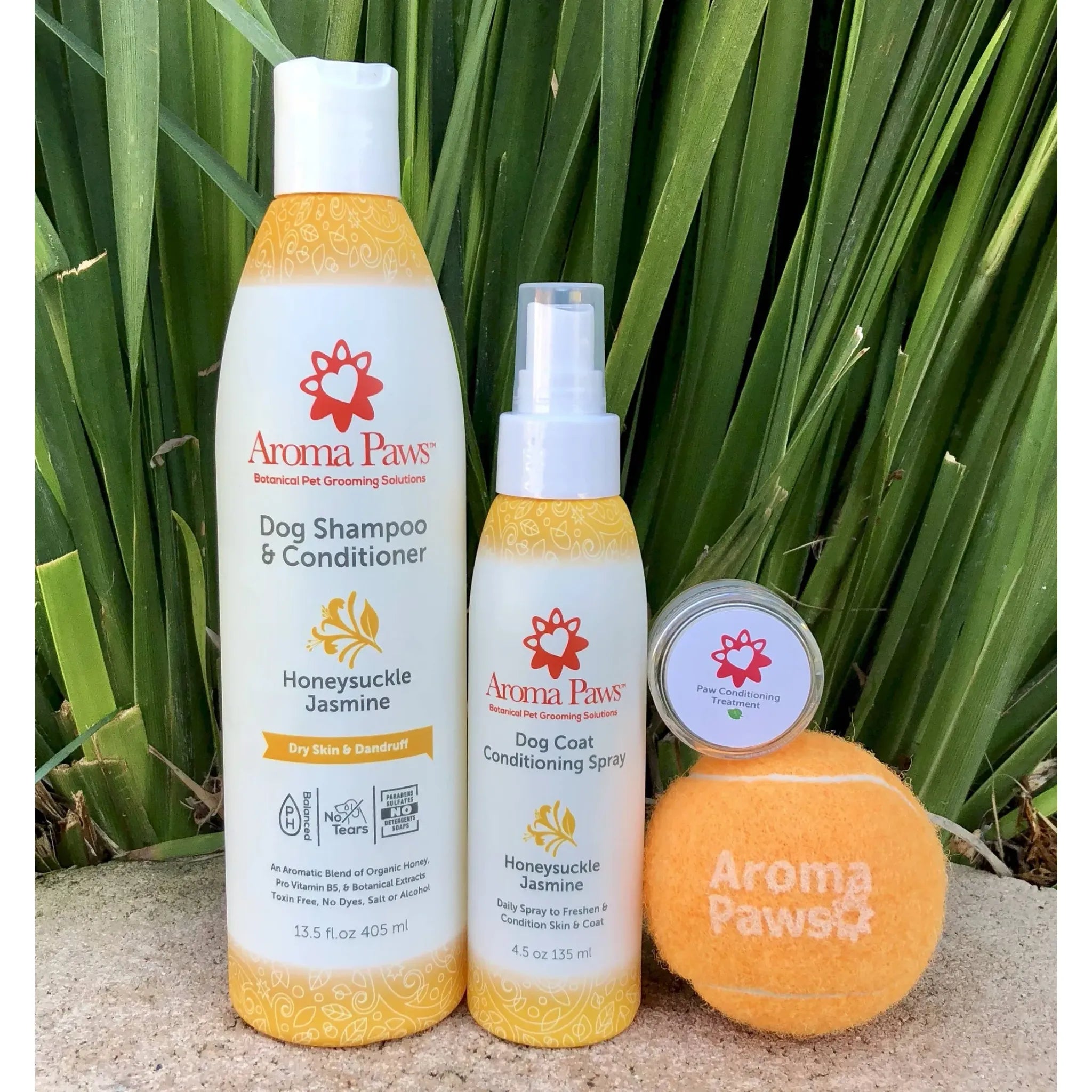 Honeysuckle Jasmine Dry Skin Shampoo & Conditioner | Aroma Paws
