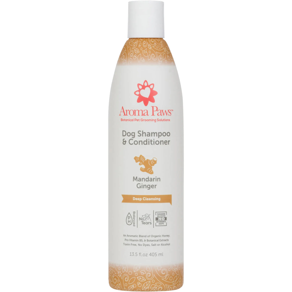 Mandarin Ginger Deep Clean Shampoo & Conditioner | Aroma Paws