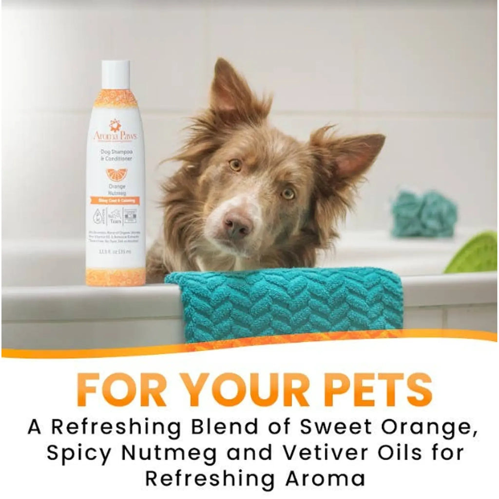 Orange Nutmeg Vetiver Calming Shampoo & Conditioner | Aroma Paws