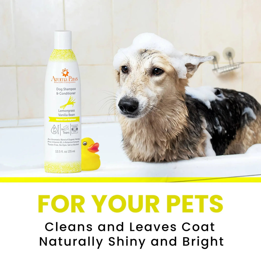 Lemongrass Vanilla Bean Shampoo & Conditioner | Aroma Paws
