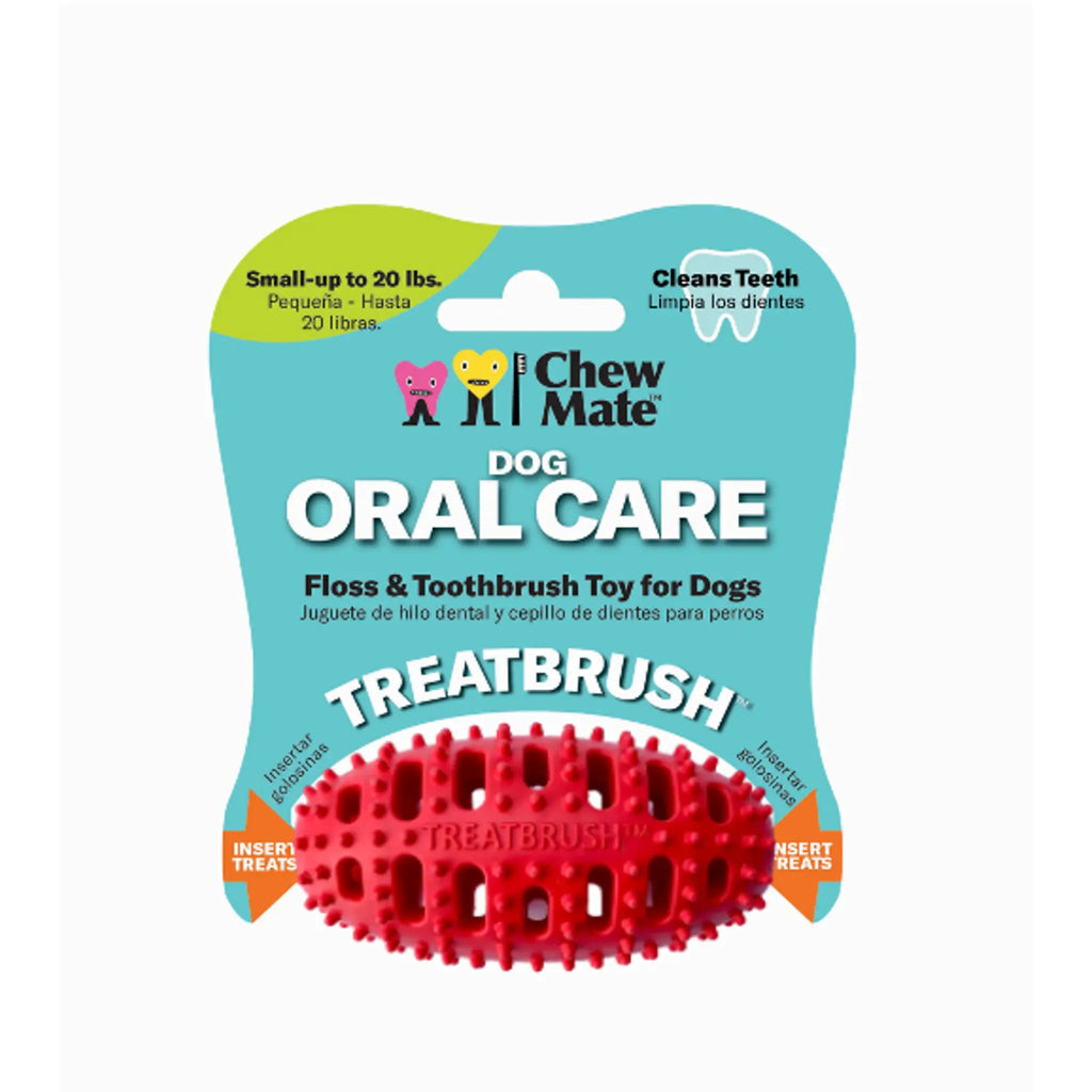 Natural Rubber Football Oral Care Toy | Dental Chew for Small Dogs & Puppies | ChewMate