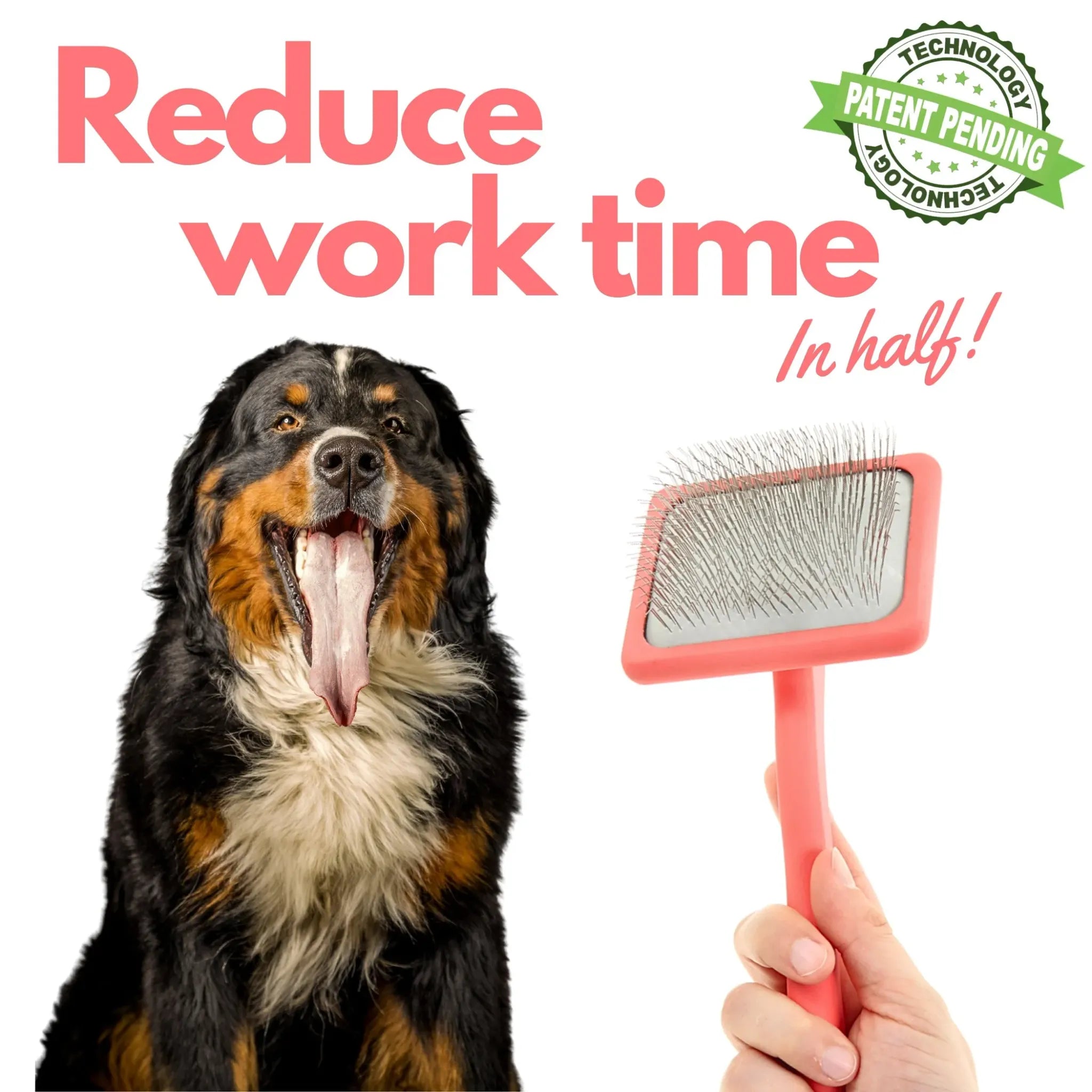 Eco‑Friendly Flat Slicker Brush | Flying Pawfect