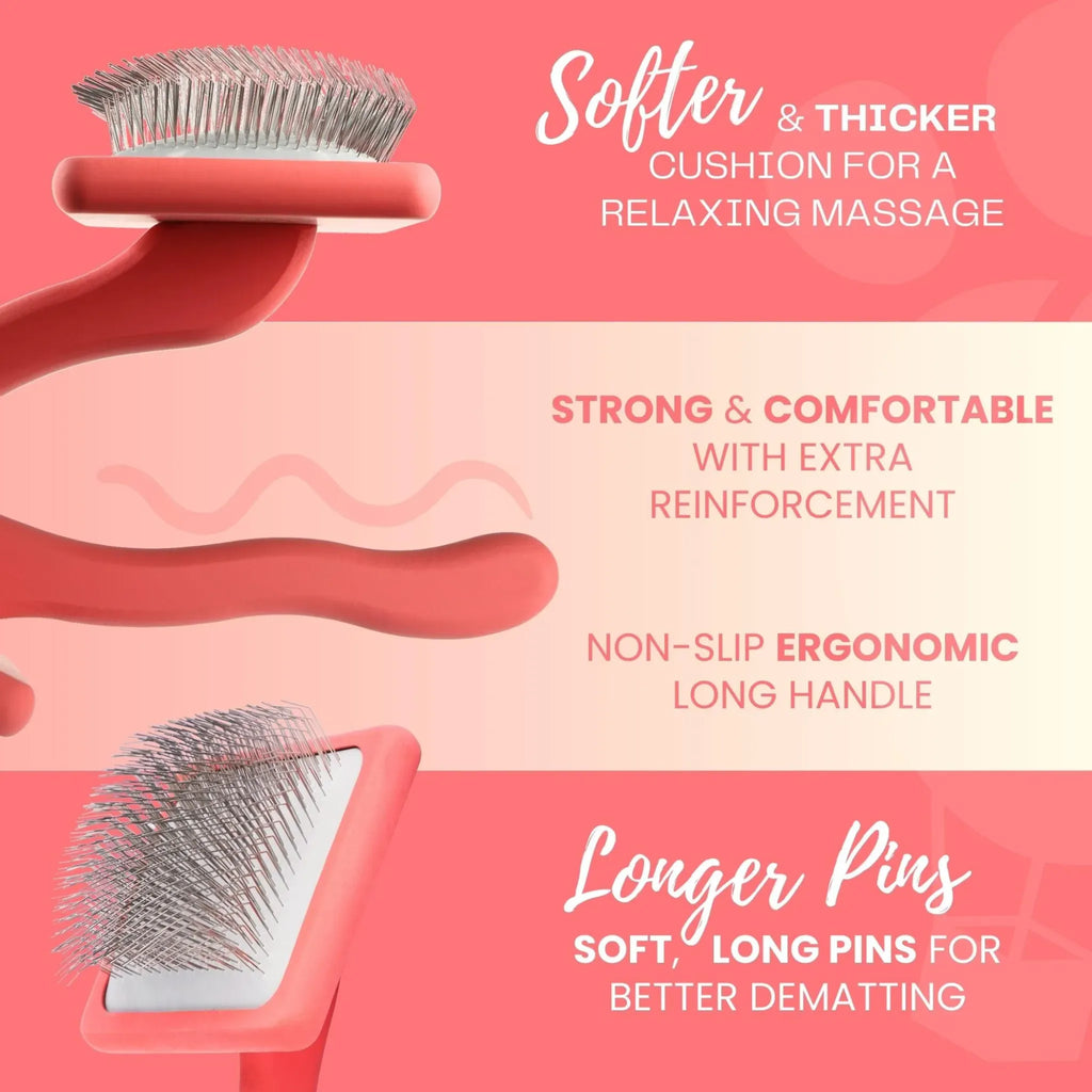 Eco‑Friendly Flat Slicker Brush | Flying Pawfect