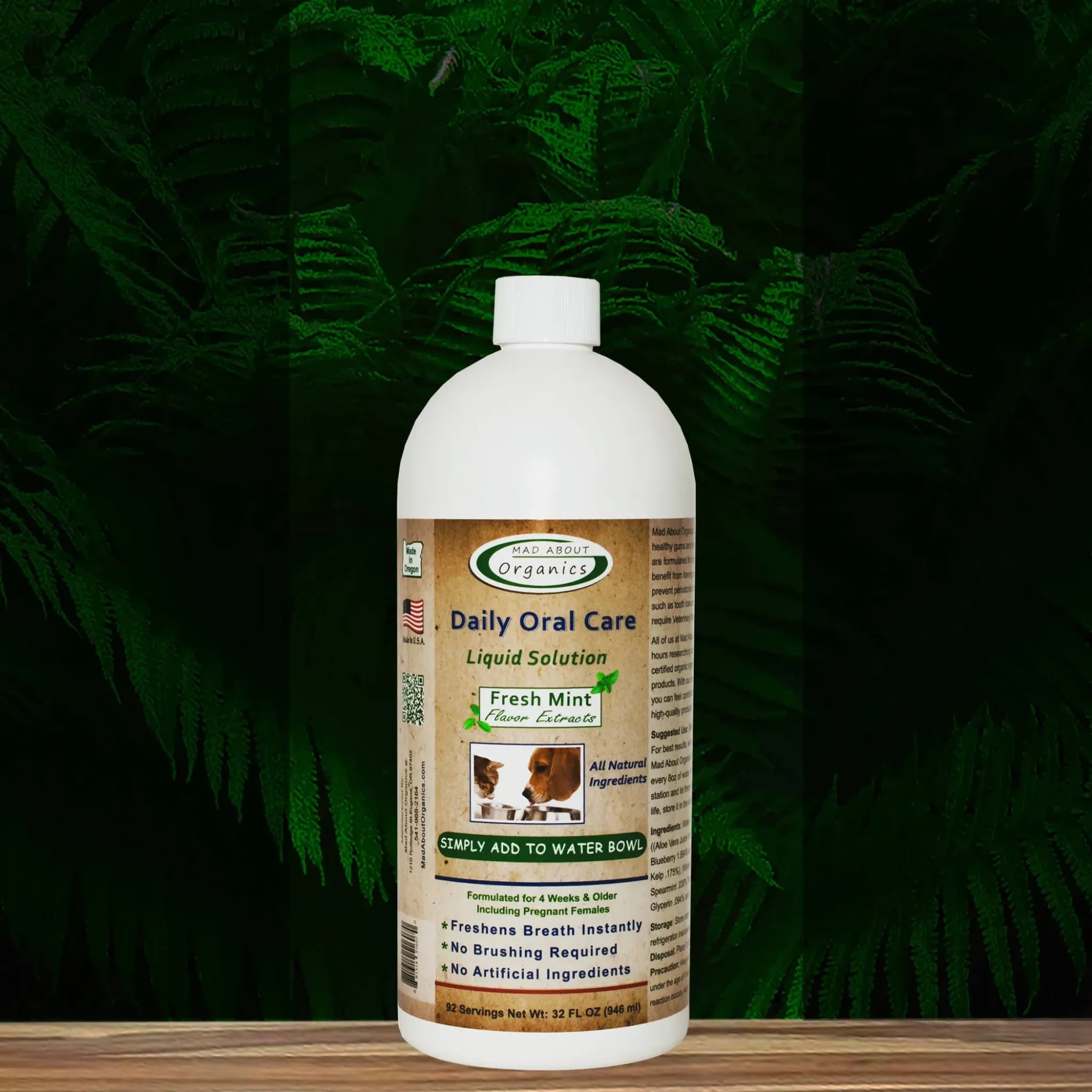 Oral Care Water Additive – Fresh Mint | Mad About Organics