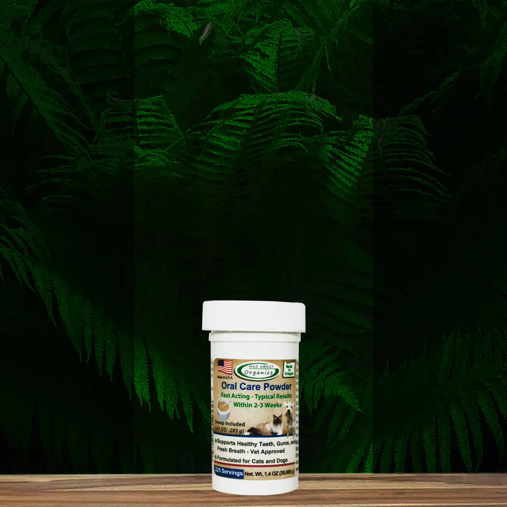 Oral Care Powder for Cats & Dogs | Mad About Organics